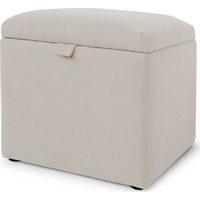 Capri Upholstered Storage Box, Desert Beige