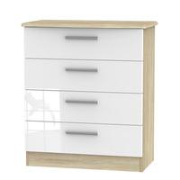 Cadiz 4 Drawer Chest Of Drawers White