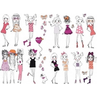 Caselio Stickers Girly, STH5974 14 48