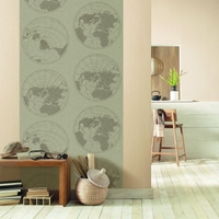 Caselio Wallpapers Mapmonde Wall Panel, TDM6130 50 26