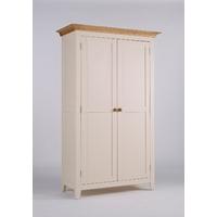 camden painted pine ash 2 door wardrobe