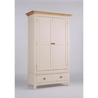 camden painted pine ash wardrobe with drawer