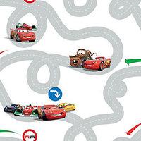 cars racetrack decorative wallpaper multi