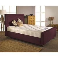 Calverton Divan Bed Frame Aubergine Chenille Fabric Super King 6ft