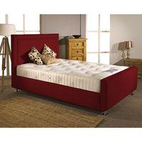 Calverton Divan Bed Frame Raspberry Chenille Fabric Small Double 4ft