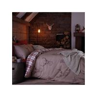 catherine lansfield stag double duvet cover pillowcase set