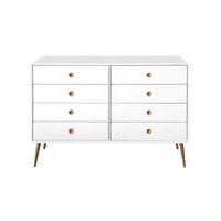 Calico Eight Drawer Wide Chest