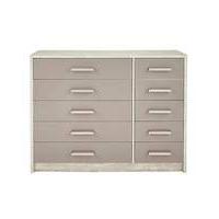 canyon gloss 5 plus 5 drawer chest