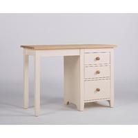 Camden Painted Pine & Ash Dressing Table - single pedestal