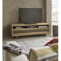 cadell aged oak entertainment unit