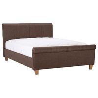 Caramel Fabric Bed - Dark Brown - King