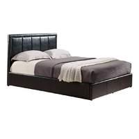 Cadbury Leather Ottoman Bed Frame Double Black