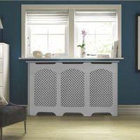 cambridge large white painted radiator cover