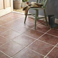 Calcuta Red Ceramic Floor Tile Pack of 9 (L)330mm (W)330mm