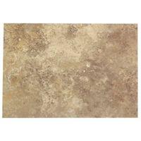 Castle Travertine Coffee Ceramic Wall Tile Pack of 7 (L)316mm (W)450mm