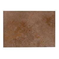 castle travertine chocolate ceramic wall tile pack of 7 l450mm w316mm