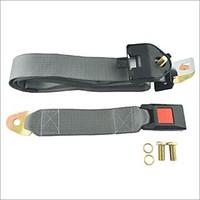 Carking Adjustable Car Seat Belt Lap Three-Point Retractable Seat Belt-Gray