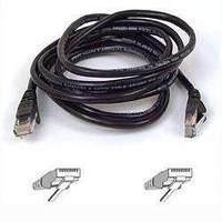 Cable patch CAT5 RJ45 snagless 1m black