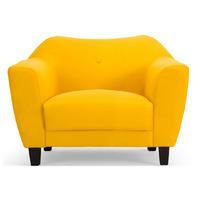 Cassie Fabric Armchair Yellow