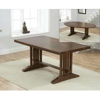 Cavendish 165cm Dark Oak All Sides Extending Dining Table