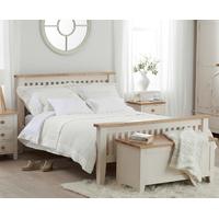Camden Ash and Cream Double Size Bed Frame