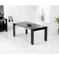Cannes 180cm High Gloss Black Dining Table