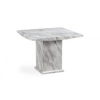 calacatta 100cm square marble dining table