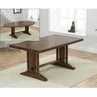 Cavendish 165cm Dark Oak All Sides Extending Dining Table