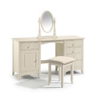 Candor Pine Twin Pedestal Shaker Style Dressing Table Set