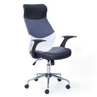 Carlow Office Chair In Faux Leather With Chrome Base And Castors