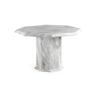 calacatta octagonal marble dining table