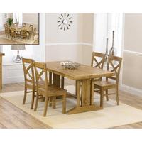 Cavendish 165cm Oak All Sides Extending Table with Cavendish Chairs