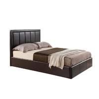 Cadbury Leather Ottoman Bed Frame King Brown