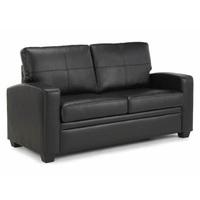 Catalina Modern Sofa Bed In Black Faux Leather