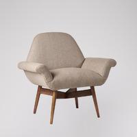 Carnaby armchair in Oatmeal Herringbone