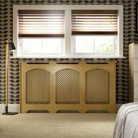 cambridge large oak veneer radiator cover