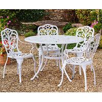 Canterbury Cast Aluminium Garden Table & 4 Chairs