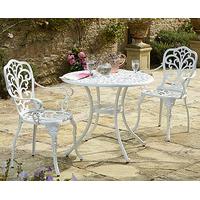 Canterbury Cast Aluminium Garden Table & 2 Chairs