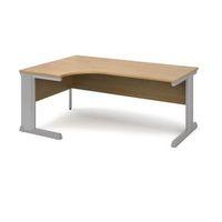 cable control left hand ergonomic desk oak