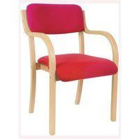 CAMDEN CHAIR WITH ARMS, RED - -