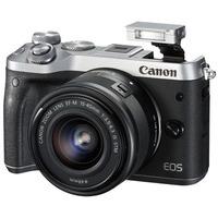 Canon EOS M6 Digital Camera with 15-45mm Lens - Silver