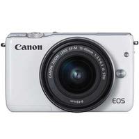 canon eos m10 digital camera with 15 45mm f35 63 is stm lens white