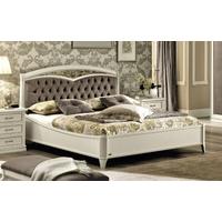 Camel Nostalgia Bianco Antico Curvo Fregio Capitonne Ring Bed