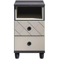 Camilla Grey Bedside Cabinet - 2 Drawer