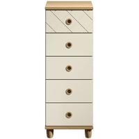 camilla alabaster chest of drawer 5 drawer narrow