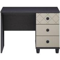 camilla grey single pedestal dressing table