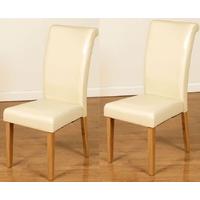 cairo dining chair cream pair