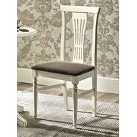 Camel Nostalgia Bianco Antico Eco Leather Nabuk Dining Chair (Pair)