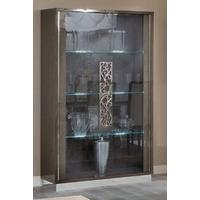 Camel Platinum Glamuor Italian Glass Cabinet - 2 Door