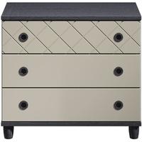 camilla grey chest of drawer 3 drawer wide